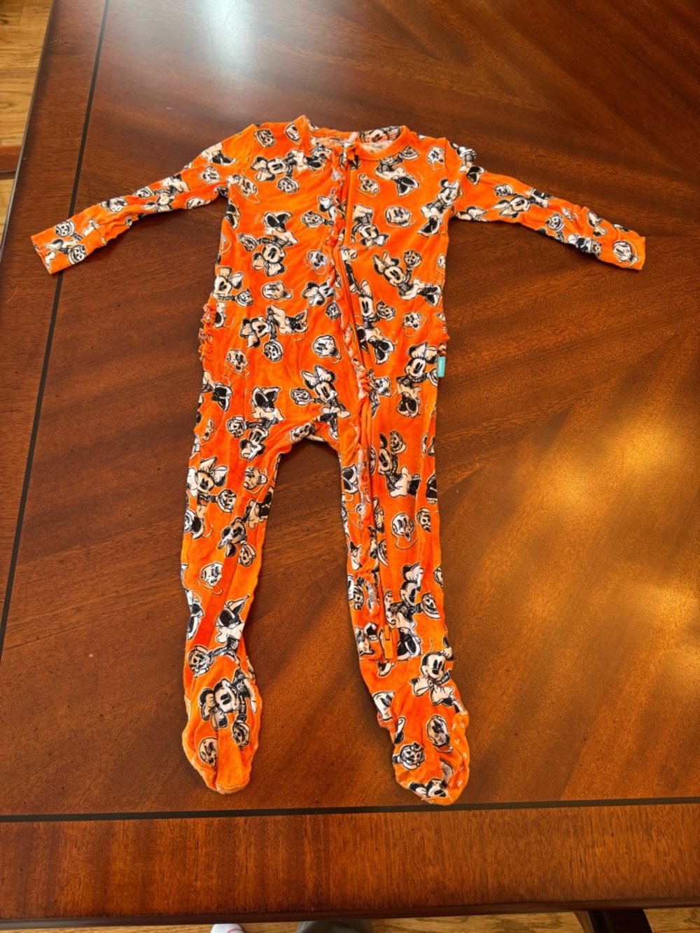Posh Peanut Disney Minnie Mouse Halloween footed zippy